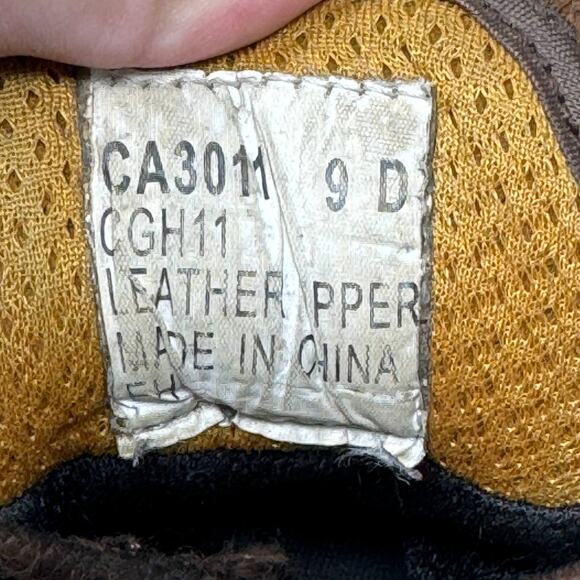 Carolina Brown Leather Oil Resistant Lace Up Steel Toe Work Boots Men's Size 9D - Picture 8 of 8